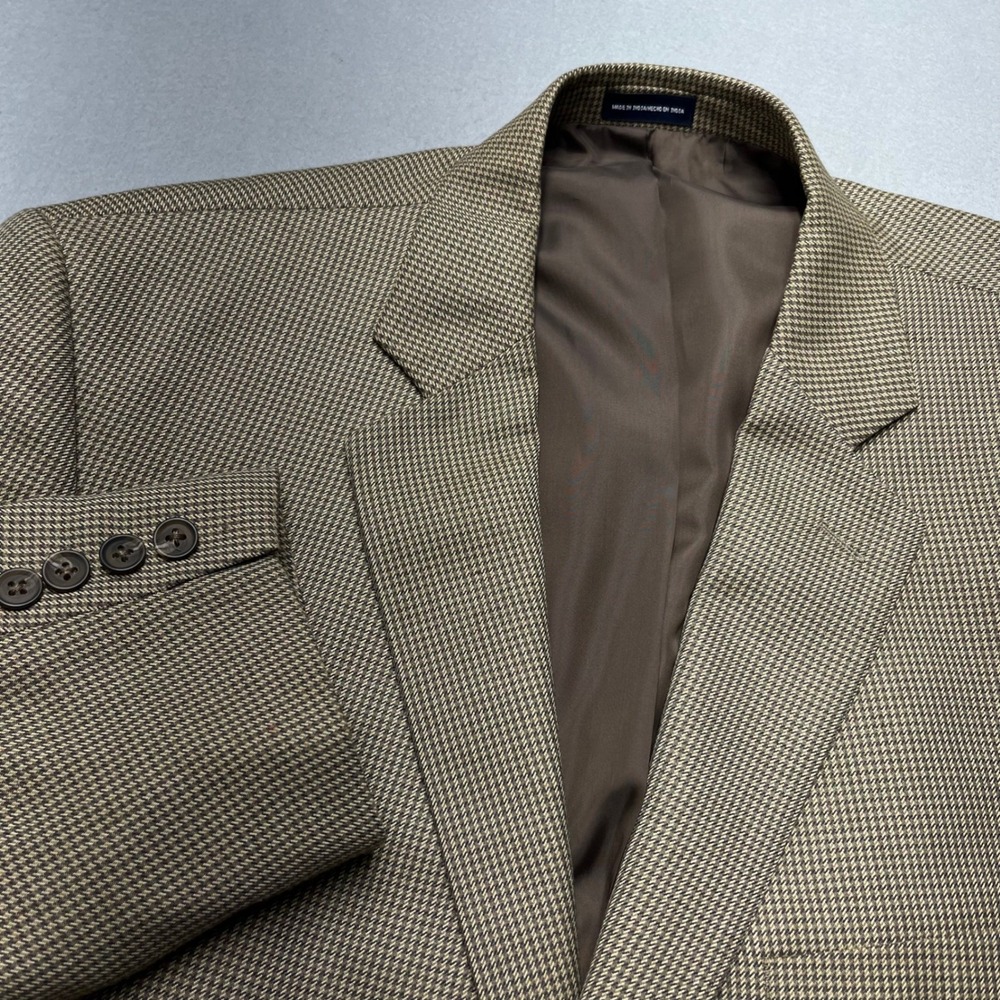 Stafford Essentials Men's Classic Fit Houndstooth Blazer Jacket Size‎ 42s